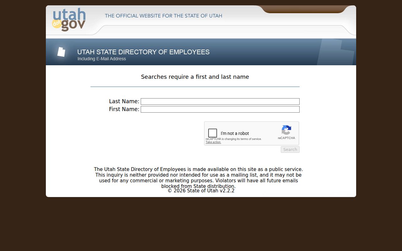 Farmington people directories Utah state employee phone search