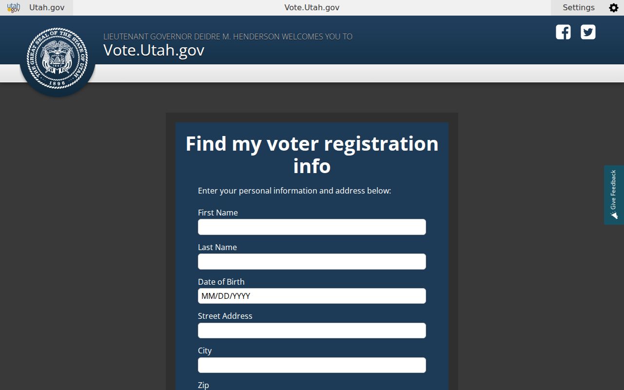 Farmington voter records Utah Voter Profile lookup